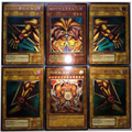 Yu-Gi-Oh Traditional Chinese 6Pcs Exodia The Forbidden One Full Set UTR Texture Holo Custom Cards, Dark Master Exodia Anime Collection Cards