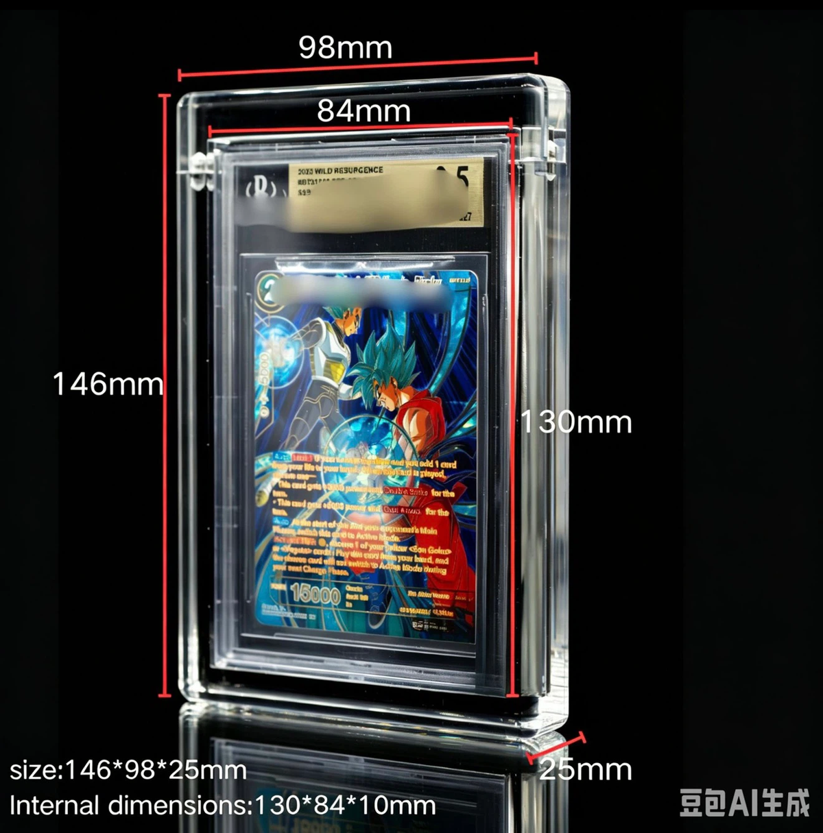 Magnetic Display Case for Standard BGS Graded Card Slabs